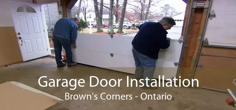 Garage Door Installation Brown's Corners - Ontario