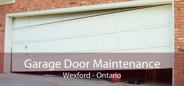 Garage Door Maintenance Wexford - Ontario