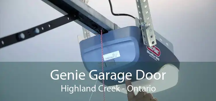 Genie Garage Door Highland Creek - Ontario