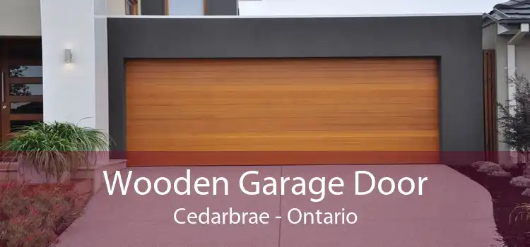 Wooden Garage Door Cedarbrae - Ontario