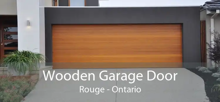 Wooden Garage Door Rouge - Ontario